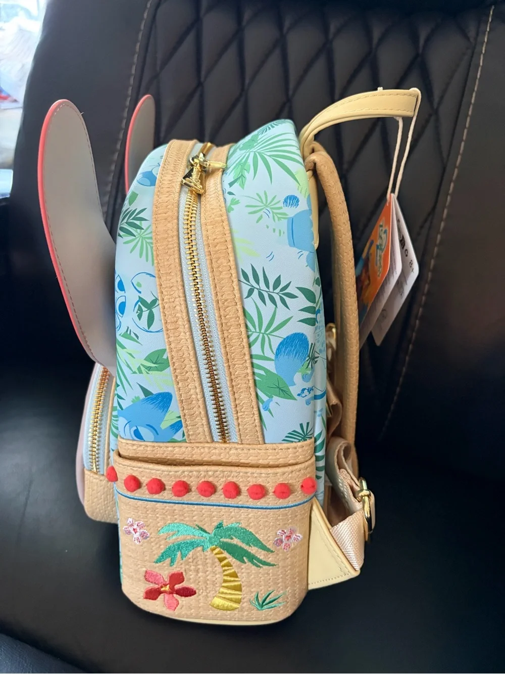 Loungefly Kids Bunny Mini Backpack in Coral and Teal